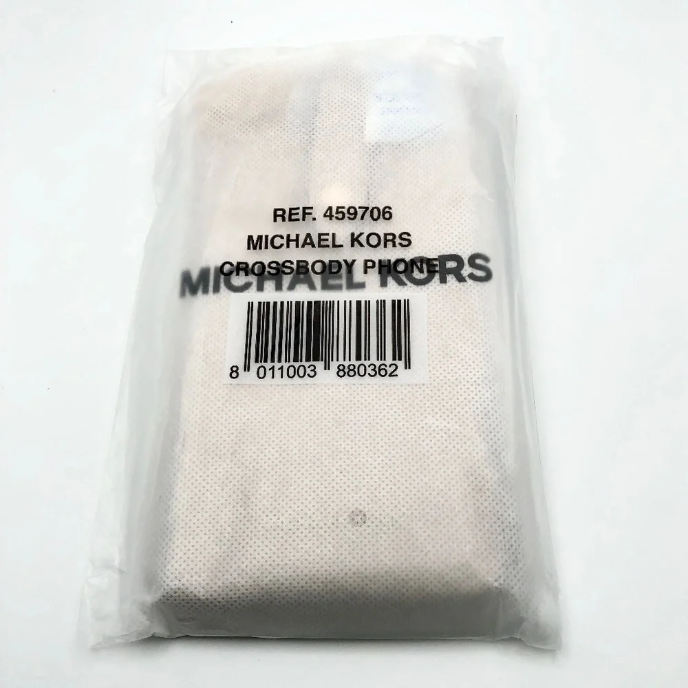 Michael Kors Blush Crossbody Phone Case Gold Chain Dust Bag New